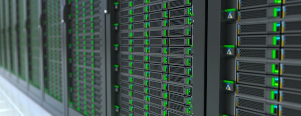 Serverraum Blick in einen Serverraum